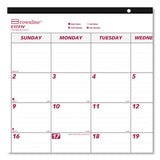 Brownline® Monthly Desk Pad Calendar, 22 X 17, White-burgundy Sheets, Black Binding, Clear Corners, 12-month (jan To Dec): 2022 freeshipping - TVN Wholesale