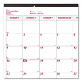 Brownline® Monthly Desk Pad Calendar, 22 X 17, White-burgundy Sheets, Black Binding, Black Corners, 12-month (jan To Dec): 2022 freeshipping - TVN Wholesale