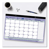 Brownline® Monthly Desk Pad Calendar, 17.75 X 10.88, White-blue-green Sheets, Black Binding, Clear Corners, 12-month (jan To Dec): 2022 freeshipping - TVN Wholesale