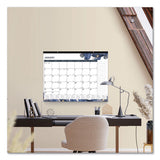 Blueline® Monthly Desk Pad Calendar, Gold Detail Floral Artwork, 22 X 17, Black Binding, Clear Corners, 12-month (jan-dec): 2022 freeshipping - TVN Wholesale