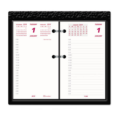 Brownline® Daily Calendar Pad Refill, 6 X 3.5, White-burgundy-gray Sheets, 2022 freeshipping - TVN Wholesale