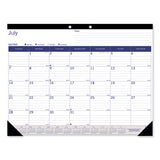 Blueline® Academic Monthly Desk Pad Calendar, 22 X 17, White-blue-gray Sheets, Black Binding-corners,13-month (july-july): 2021-2022 freeshipping - TVN Wholesale