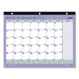 Brownline® Academic 13-month Desk Pad Calendar, 11 X 8.5, Black Binding, 13-month (july To July): 2021  To 2022 freeshipping - TVN Wholesale