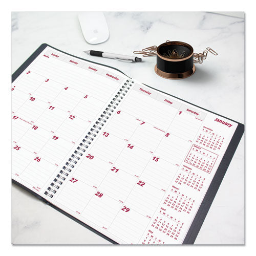 Brownline® Essential Collection 14-month Ruled Monthly Planner, 11 X 8.5, Black Cover, 14-month (dec To Jan): 2021 To 2023 freeshipping - TVN Wholesale