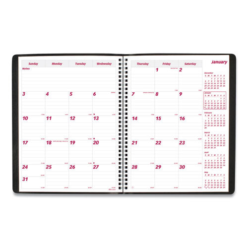 Brownline® Essential Collection 14-month Ruled Monthly Planner, 11 X 8.5, Black Cover, 14-month (dec To Jan): 2021 To 2023 freeshipping - TVN Wholesale