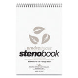 Roaring Spring® Enviroshades Steno Notepad, Gregg Rule, White Cover, 80 Gray 6 X 9 Sheets, 4-pack freeshipping - TVN Wholesale