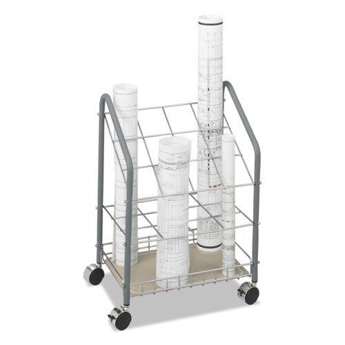 Safco® Wire Roll-files, 12 Compartments, 18w X 12.75d X 24.5h, Gray freeshipping - TVN Wholesale
