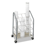 Safco® Wire Roll-files, 12 Compartments, 18w X 12.75d X 24.5h, Gray freeshipping - TVN Wholesale