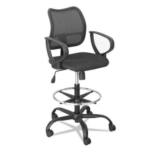 Safco® Vue Series Mesh Extended-height Chair, Supports Up To 250 Lb, 23" To 33" Seat Height, Black Fabric freeshipping - TVN Wholesale
