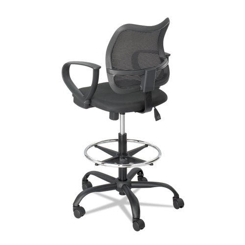 Safco® Vue Series Mesh Extended-height Chair, Supports Up To 250 Lb, 23" To 33" Seat Height, Black Fabric freeshipping - TVN Wholesale