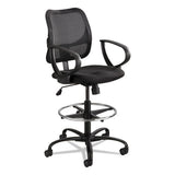 Safco® Vue Series Mesh Extended-height Chair, Supports Up To 250 Lb, 23" To 33" Seat Height, Black Fabric freeshipping - TVN Wholesale