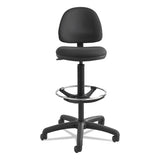Safco® Precision Extended-height Swivel Stool, Adjustable Footring, Supports Up To 250 Lb, 23" To 33" Seat Height, Black Fabric freeshipping - TVN Wholesale