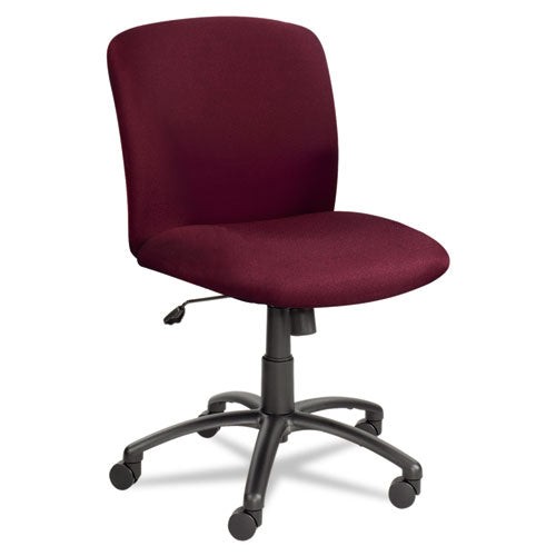 Safco® Uber Big-tall Series Mid Back Chair, Vinyl, Supports Up To 500 Lb, 18.5" To 22.5" Seat Height, Black freeshipping - TVN Wholesale