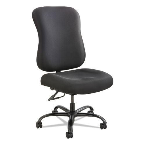 Safco® Optimus High Back Big And Tall Chair, Fabric, Supports Up To 400 Lb, 19" To 22" Seat Height, Black freeshipping - TVN Wholesale