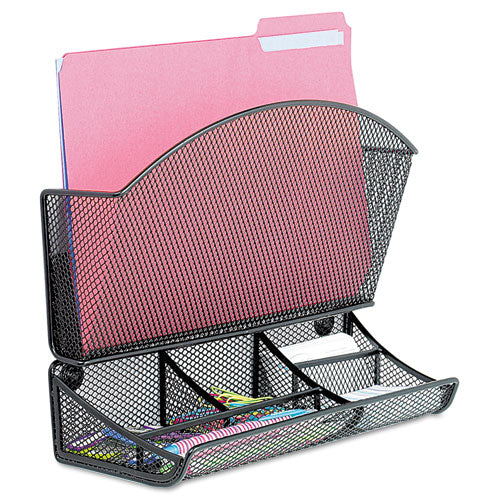 Safco® Onyx Magnetic Mesh Panel Accessories, Single File Pocket, Black freeshipping - TVN Wholesale