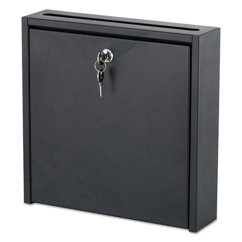 Safco® Wall-mountable Interoffice Mailbox, 12w X 3d X 12h, Black freeshipping - TVN Wholesale