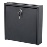 Safco® Wall-mountable Interoffice Mailbox, 12w X 3d X 12h, Black freeshipping - TVN Wholesale