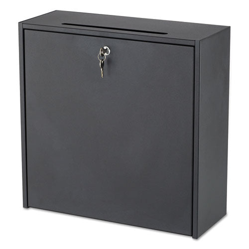 Safco® Wall-mountable Interoffice Mailbox, 18w X 7d X 18h, Black freeshipping - TVN Wholesale