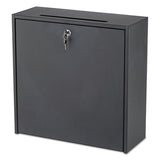Safco® Wall-mountable Interoffice Mailbox, 18w X 7d X 18h, Black freeshipping - TVN Wholesale