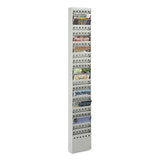 Safco® Steel Magazine Rack, 23 Compartments, 10w X 4d X 65.5h, Gray freeshipping - TVN Wholesale