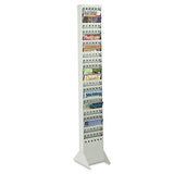 Safco® Steel Magazine Rack, 23 Compartments, 10w X 4d X 65.5h, Gray freeshipping - TVN Wholesale