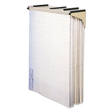 Safco® Sheet File Drop-lift Wall Rack, 12 Hanging Clamps, 43.75w X 11.5d X 7.75h, Sand freeshipping - TVN Wholesale