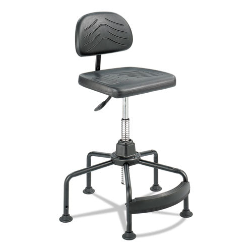 Safco® Task Master Economy Industrial Chair, Supports Up To 250 Lb, 17" To 35" Seat Height, Black freeshipping - TVN Wholesale