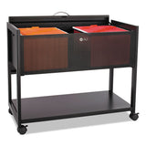 Safco® Locking Top Mobile Tub File, One-shelf, 33.25w X 17d X 27h, Black freeshipping - TVN Wholesale