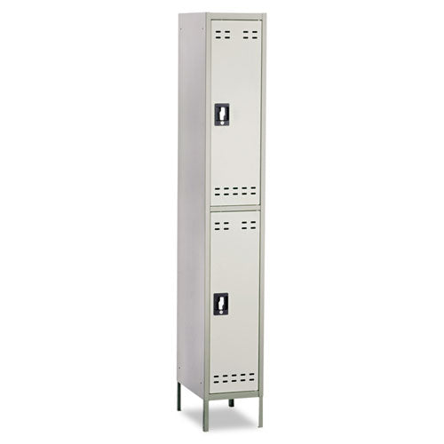 Safco® Double-tier Locker, 12w X 18d X 78h, Two-tone Gray freeshipping - TVN Wholesale