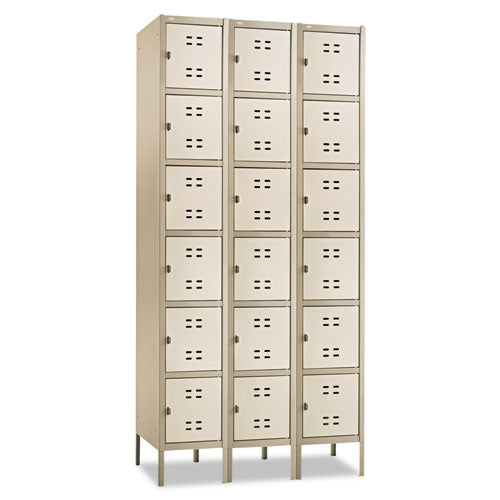 Safco® Box Locker, 12w X 18d X 78h, Two-tone Gray freeshipping - TVN Wholesale
