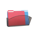 Safco® Onyx Steel Wall Pocket, Letter, Black, 12 X 3 X 9 freeshipping - TVN Wholesale