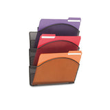 Safco® Onyx Steel Wall Pocket, Letter, Black, 12 X 3 X 9 freeshipping - TVN Wholesale