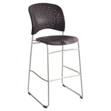Safco® Reve Bistro Chair, Supports Up To 250 Lb, 31" Seat Height, Black Seat-back, Silver Base freeshipping - TVN Wholesale