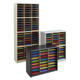 Safco® Steel-fiberboard Literature Sorter, 36 Sections, 32 1-4 X 13 1-2 X 38, Oak freeshipping - TVN Wholesale