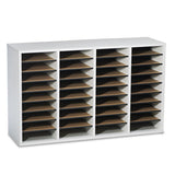 Safco® Wood-laminate Literature Sorter, 36 Sections, 39 1-4 X 11 3-4 X 24, Gray freeshipping - TVN Wholesale