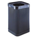Safco® At-your Disposal Top-open Waste Receptacle, Square, Polyethylene, 38 Gal, Black freeshipping - TVN Wholesale