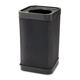 Safco® At-your Disposal Top-open Waste Receptacle, Square, Polyethylene, 38 Gal, Black freeshipping - TVN Wholesale