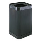 Safco® At-your Disposal Top-open Waste Receptacle, Square, Polyethylene, 38 Gal, Black freeshipping - TVN Wholesale