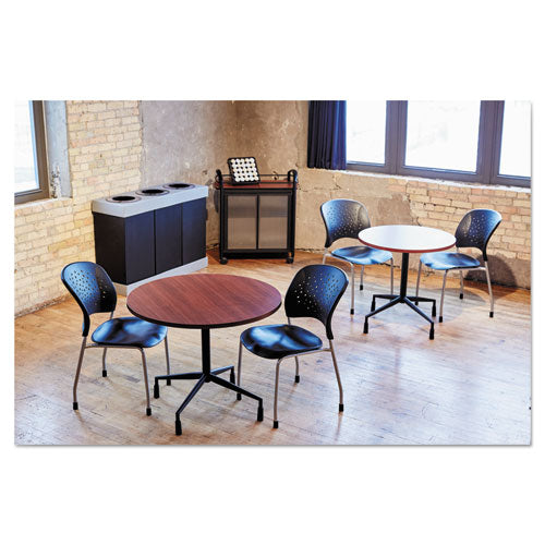 Safco® At-your-disposal Recycling Center, Polyethylene, Three 84 Gal Bins, Black freeshipping - TVN Wholesale