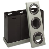 Safco® At-your-disposal Recycling Center, Polyethylene, Three 84 Gal Bins, Black freeshipping - TVN Wholesale