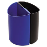 Safco® Desk-side Recycling Receptacle, 3 Gal, Black-blue freeshipping - TVN Wholesale
