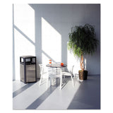 Safco® Evos Series Steel Waste Container, 38 Gal, Black freeshipping - TVN Wholesale
