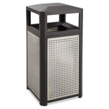 Safco® Evos Series Steel Waste Container, 38 Gal, Black freeshipping - TVN Wholesale