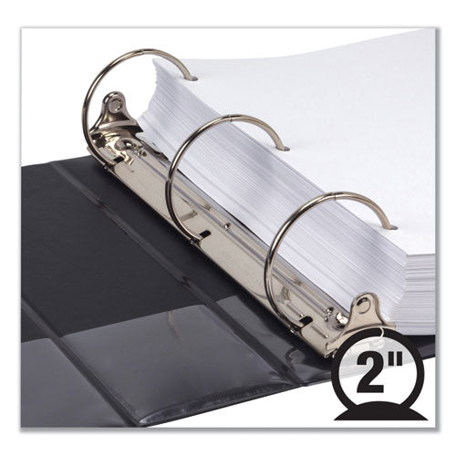 Samsill® Earth's Choice Round Ring Reference Binder, 3 Rings, 2" Capacity, 11 X 8.5, Black freeshipping - TVN Wholesale