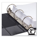 Samsill® Earth's Choice Round Ring Reference Binder, 3 Rings, 2" Capacity, 11 X 8.5, Black freeshipping - TVN Wholesale