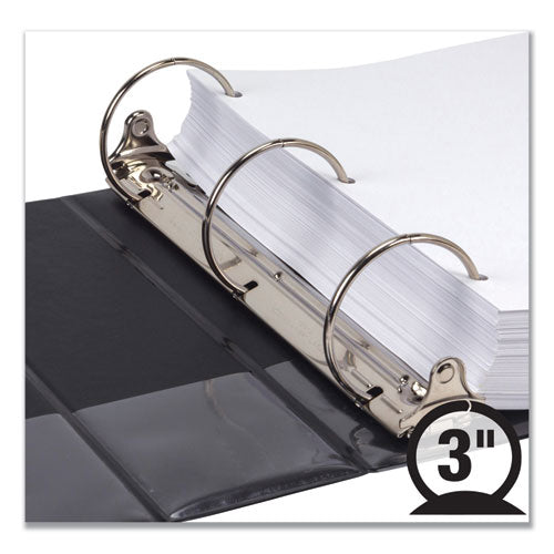 Samsill® Earth's Choice Round Ring Reference Binder, 3 Rings, 3" Capacity, 11 X 8.5, Black freeshipping - TVN Wholesale