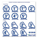 Samsill® Earth's Choice Round Ring Reference Binder, 3 Rings, 3" Capacity, 11 X 8.5, Black freeshipping - TVN Wholesale