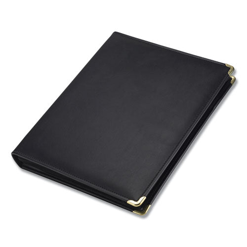 Samsill® Classic Collection Zipper Ring Binder, 3 Rings, 1.5" Capacity, 11 X 8.5, Black freeshipping - TVN Wholesale