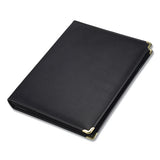 Samsill® Classic Collection Zipper Ring Binder, 3 Rings, 1.5" Capacity, 11 X 8.5, Black freeshipping - TVN Wholesale