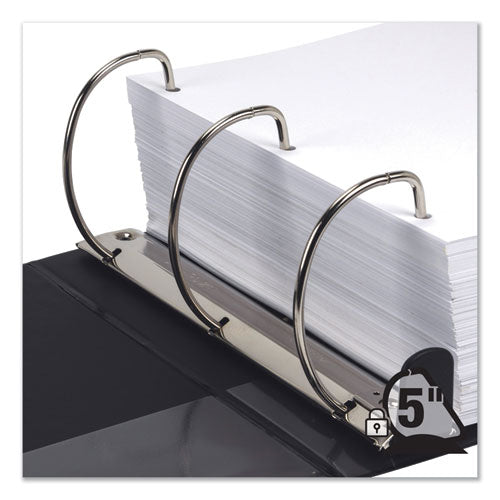 Samsill® Earth's Choice Biobased Locking D-ring Reference Binder, 3 Rings, 5" Capacity, 11 X 8.5, Black freeshipping - TVN Wholesale